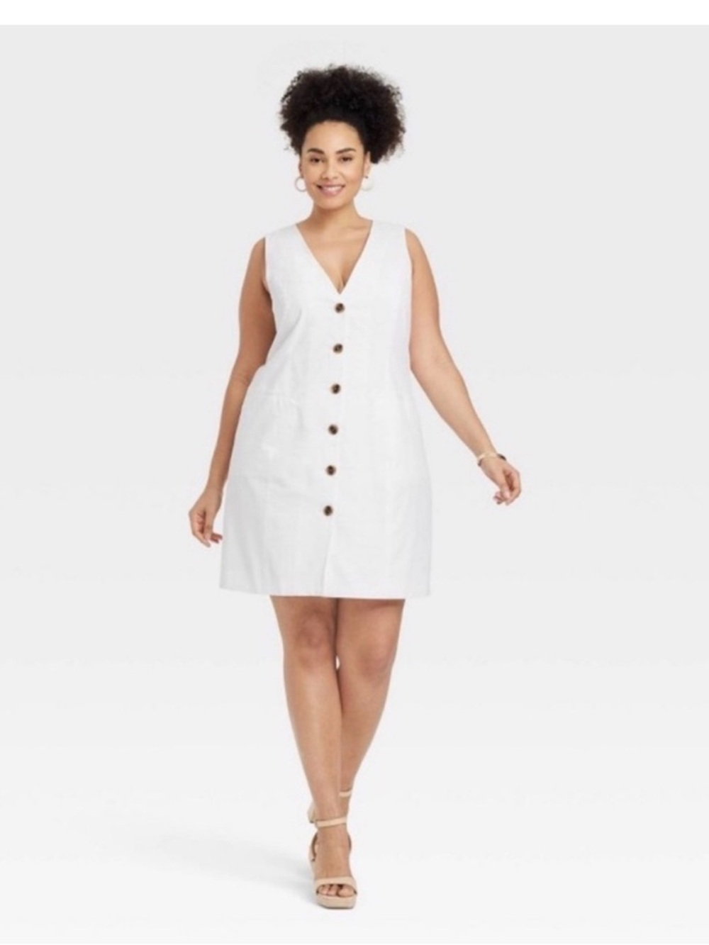A New Day Women’s White Sleeveless Dress Size XL